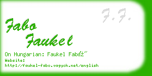 fabo faukel business card